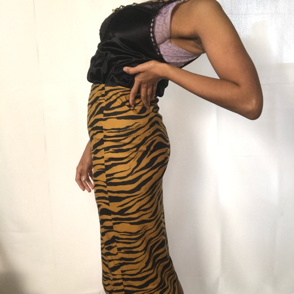Zara zebra print high wasted pencil skirt